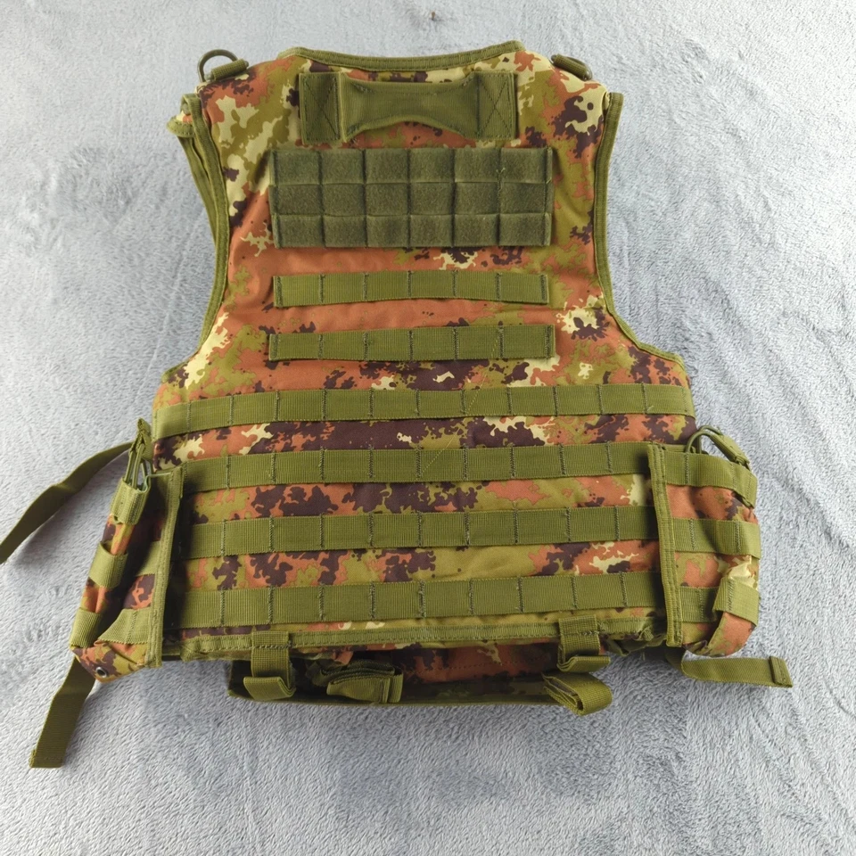 Colete Tático MOLLE Camuflagem Ajustável Mag Bolsas Airsoft Equipamento de Paintball - Imagem 2 de 4
