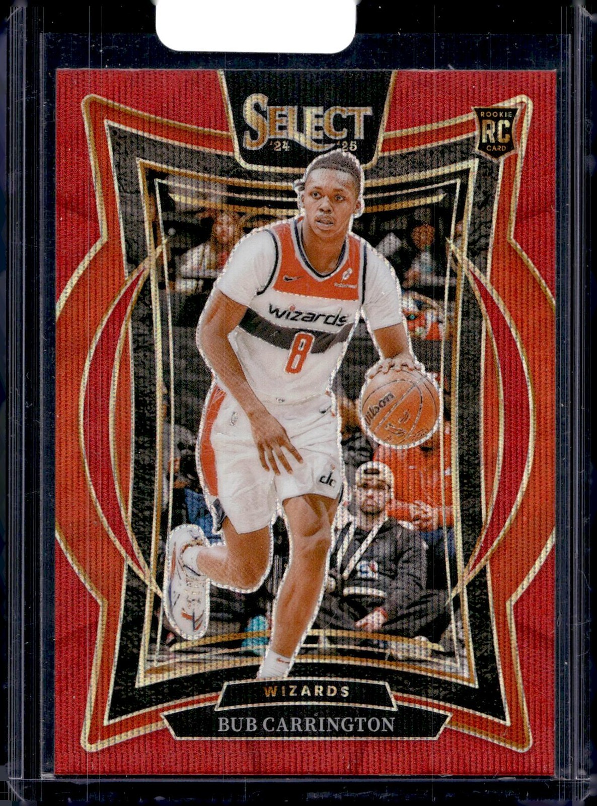 2024-25 Panini Select #81 Bub Carrington Red Wave Prizm