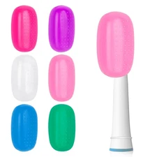 6 Pack Toothbrush Head Cover Silicone Travel Toothbrush Protector Cap
