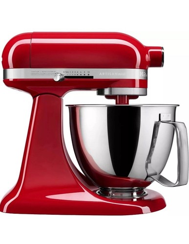KitchenAid Artisan Mini 3.5 Quart Tilt-Head Stand Mixer-KSM3316X-Empire Red-NEW