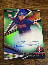 DANNY DE ANDRADE 2022 Bowman's Best #B22-DD Prospect Green Refractor Auto /99