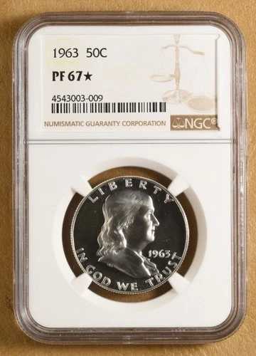 1963 Proof Franklin Silver Half Dollar NGC PF67 Star
