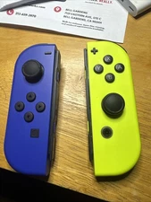 Official Nintendo Switch Joy-Con L/R - Blue/Neon Yellow