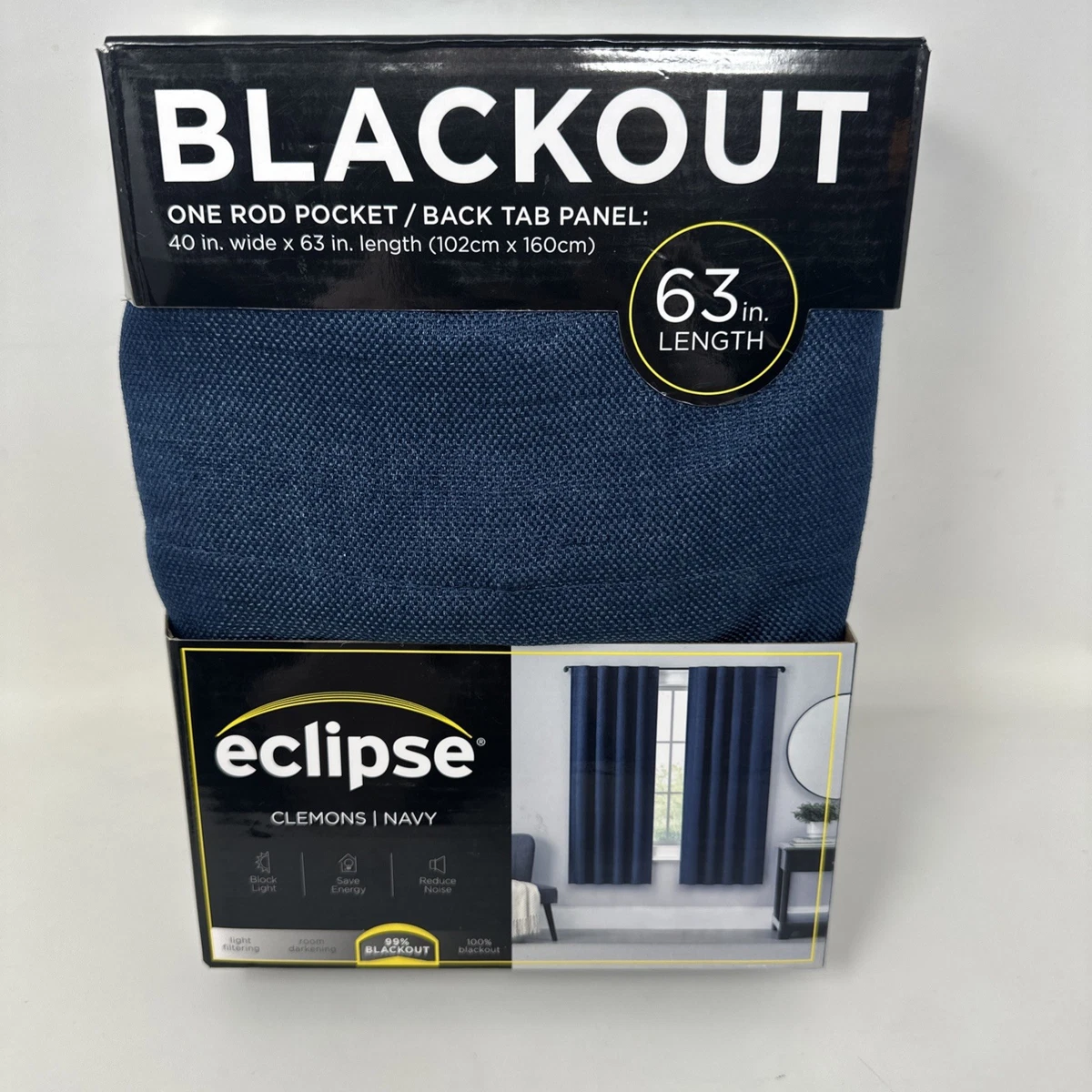 Eclipse Tricia Tendine Oscuranti Termiche – Coppia Pannelli, Espresso, 52x95 Cm, Tasca Per Asta - 2
