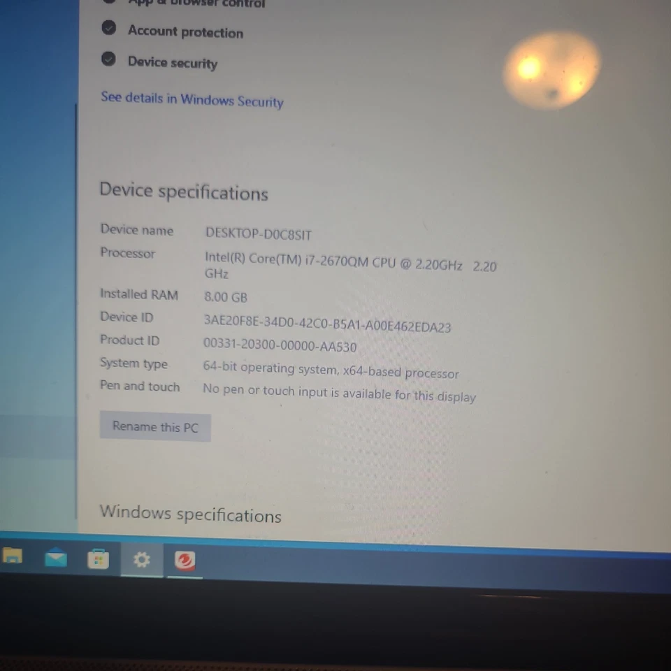 HP Pavilion DV7 15-inch, AMD, 8GB with power cord "battery problems" - Image 3 of 4