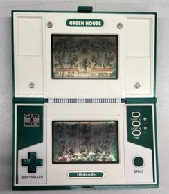 Nintendo Game Watch Green House Multi Screen Used