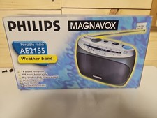 Vintage Philips Magnavox AE2155 Portable Radio Weather Band Antenna AC/DC