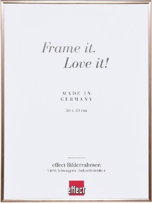 Effect Kunststoffrahmen 50x70 cm rose mit Antireflexglas