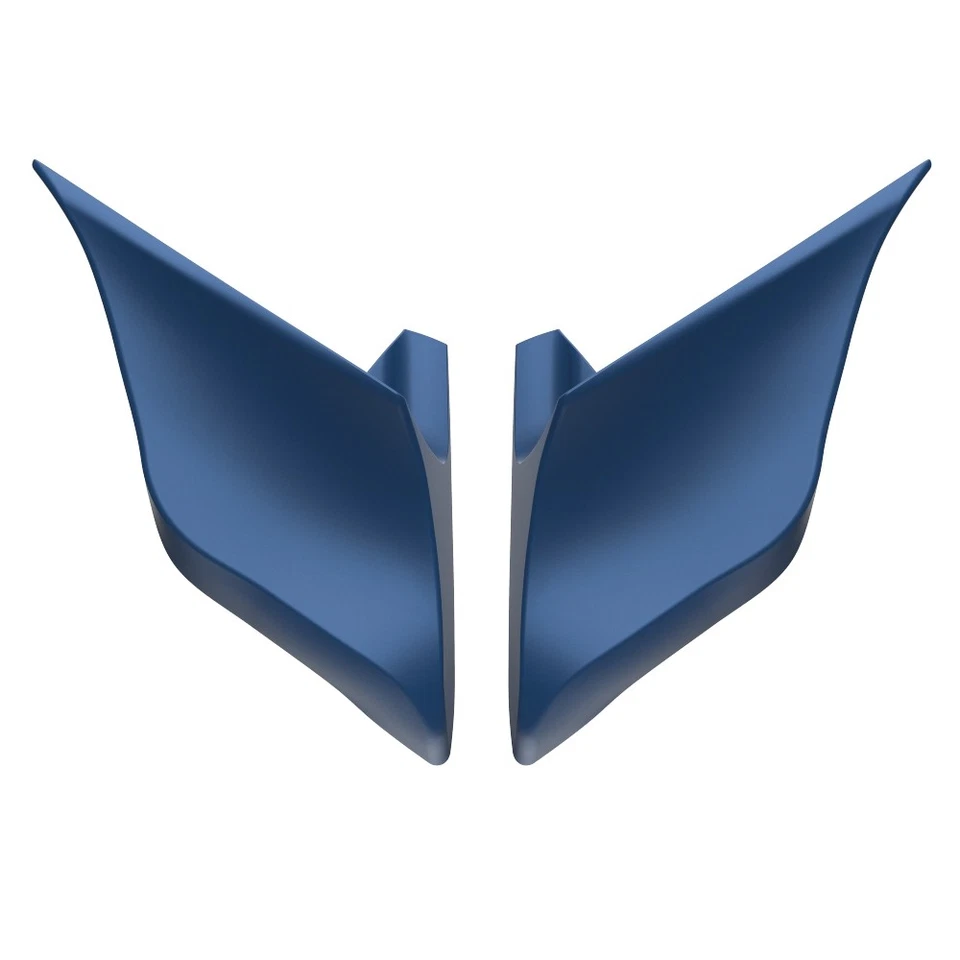 Cubierta lateral extendida Advanblack Legend azul denim estirada para Harley Touring Foto 4 de 4