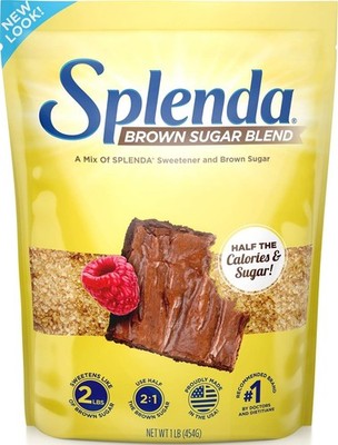 SPLENDA for Baking, 1 Pound Bag Brown Sugar Blend 16 Ounce (Pack of 1), brown
