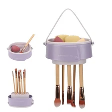Makeup Brush Cleaner Mat,3 in 1 Upgraded Foldable Silicone Makeup Brush Cleaner 
