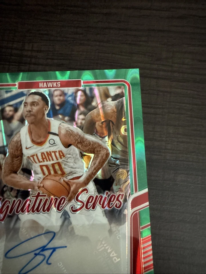 Donruss Optic Jeff Teague Signature Series 2024 verde sísmico automático/35 Foto 3 de 4