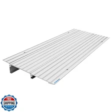 Ruedamann Door Threshold Ramp, 2" Rise Aluminum Threshold Ramps for Doorways,