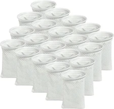7 Inch 20 Pack 150 Micron Honeycomb Filter 20 7 Sock, White 