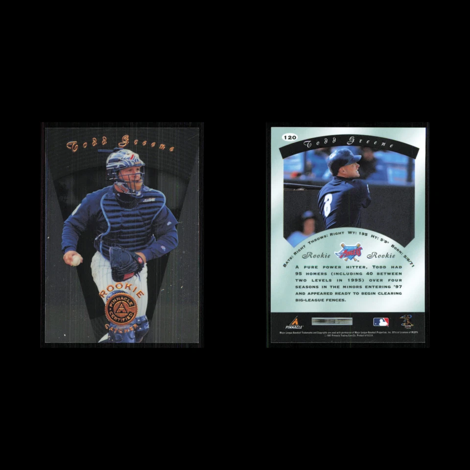 Todd Greene Rookie #120 1997 Pinnacle Certified Anaheim Angels Baseball Card MLB - Image 3 of 3