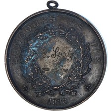 Frankreich, Medaille, Concours de Tir, Ville de Toul, 1888, SS, Kupfer