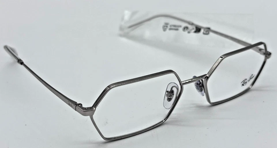 雷朋 RX6528 Yevi 2501 男式全边眼镜银色 56 码 — 第 4/4 张图片