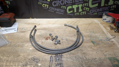 CTI Premium Front Brake Line (Clear/Std Length) - 03-06 Blaster YFS 200