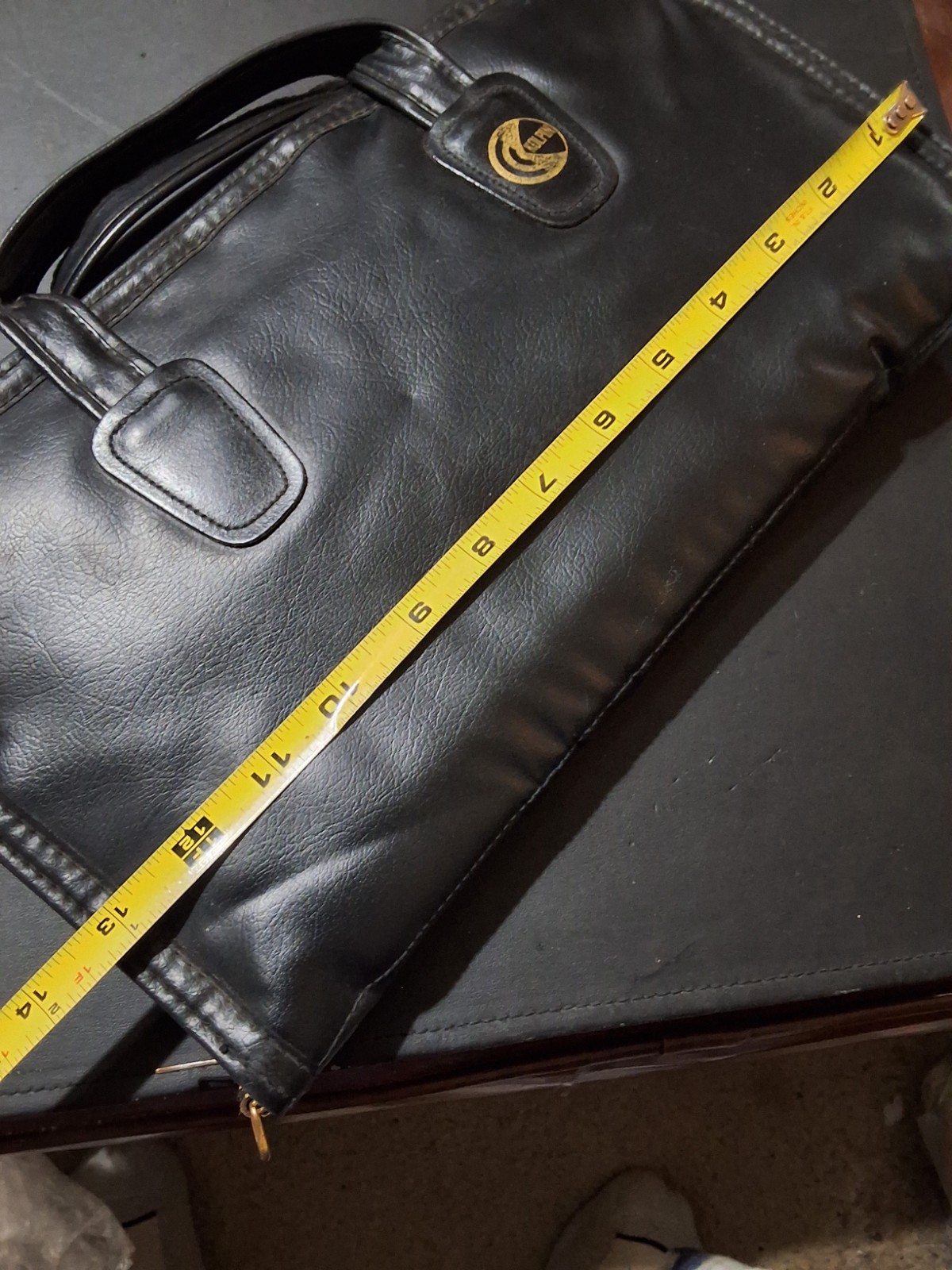 VINTAGE LEATHER KOLPIN SOFT SHERPA INTERIOR PISTOL CASE 14”X 7'' W/DOUBLE HANDLE