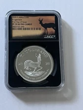 2020 SILVER SOUTH AFRICA KRUGERRAND 1 oz NGC pf 70 ULTRA CAMEO
