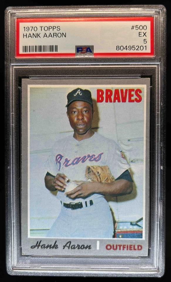 1970 Topps Hank Aaron #500 Braves PSA 5
