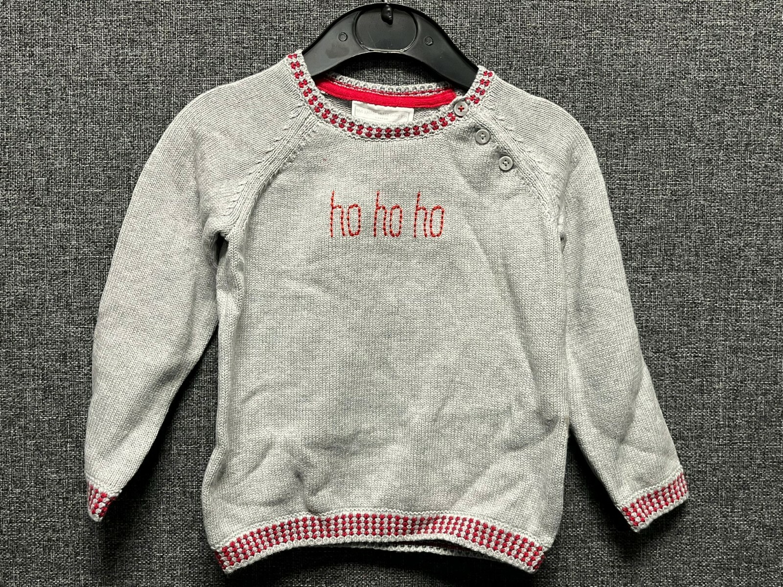 The Little White Company Hohoho Jumper Age 12-18 Months TD023 DD 08