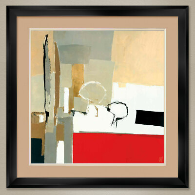 35W''x35H'' PROVENCE TERRES ROUGES by CHRISTIAN CHOISY DOUBLE MATTE GLASS & FRAME