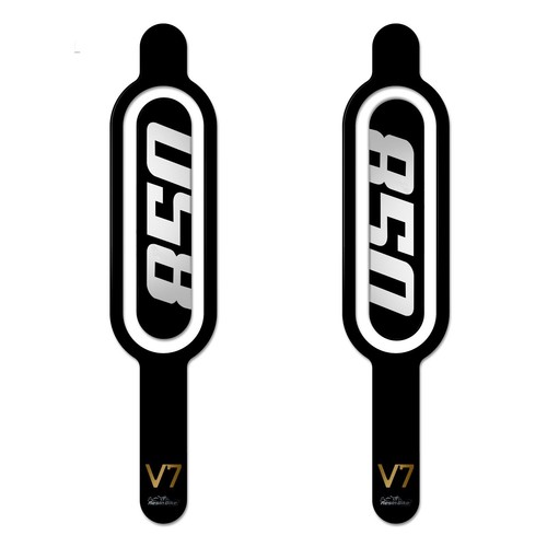 ADESIVI PARASTELI MOTO 3D RESINATI COMPATIBILI CON MOTO GUZZI V7 850 2021 - Imagen 2 de 5