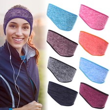 Winter Ear Warmer Headband Fleece Stretchy Thermal Ear Muffs for Running Cycling