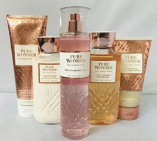 Bath & Body Works PURE WONDER MIST BODY CREAM SCRUB LOTION SHOWER GEL YOU CHOOSE