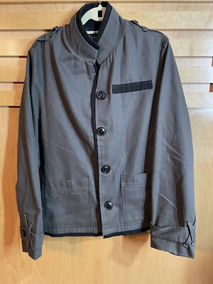 Alley Women s Button Down Jacket Size S Cotton Shell Polyester Insulation Gray