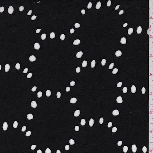 Black Circular Eyelet, Fabric By The Yard eBay