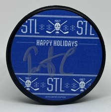 Ivan Barbashev 2018 Happy Holidays St. Louis Blues 14 Fund Autographed Puck