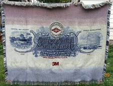 3M Minnesota Mining Manufacturing Tapestry Throw Blanket 100th Anniversary 2002