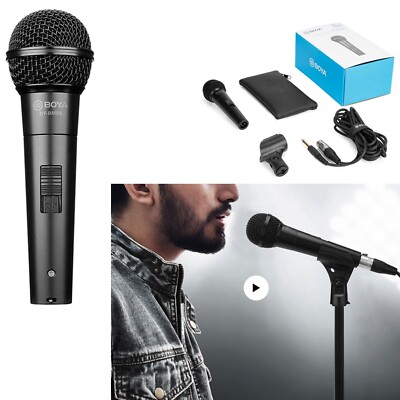 Boya BY-BM58 Cardioid  Dynamic Vocal Microphone Vocal Recording Singing Speech