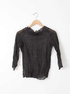 sheer black long sleeve top