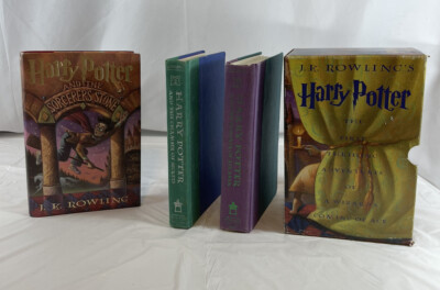 Vtg 3 Books Box Set Harry Potter His First Three Years at Hogwarts