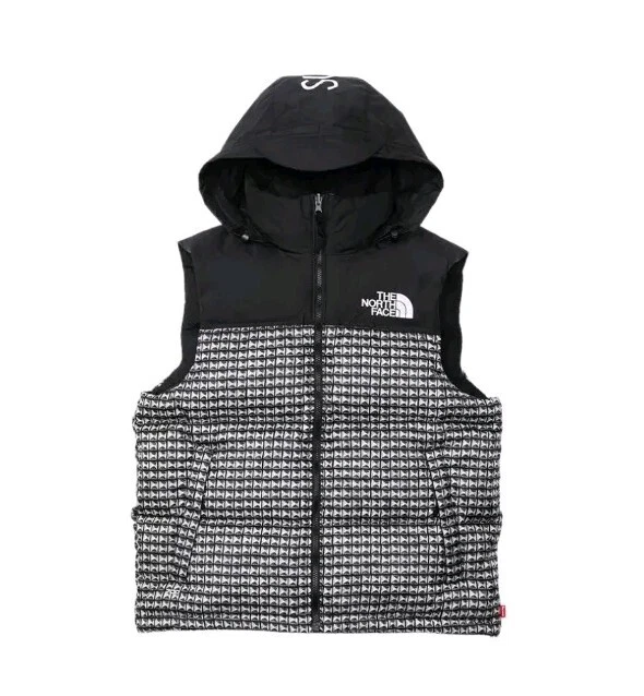 SUPREME SS'21 x The North Face Gilet Nuptse clouté noir homme taille L