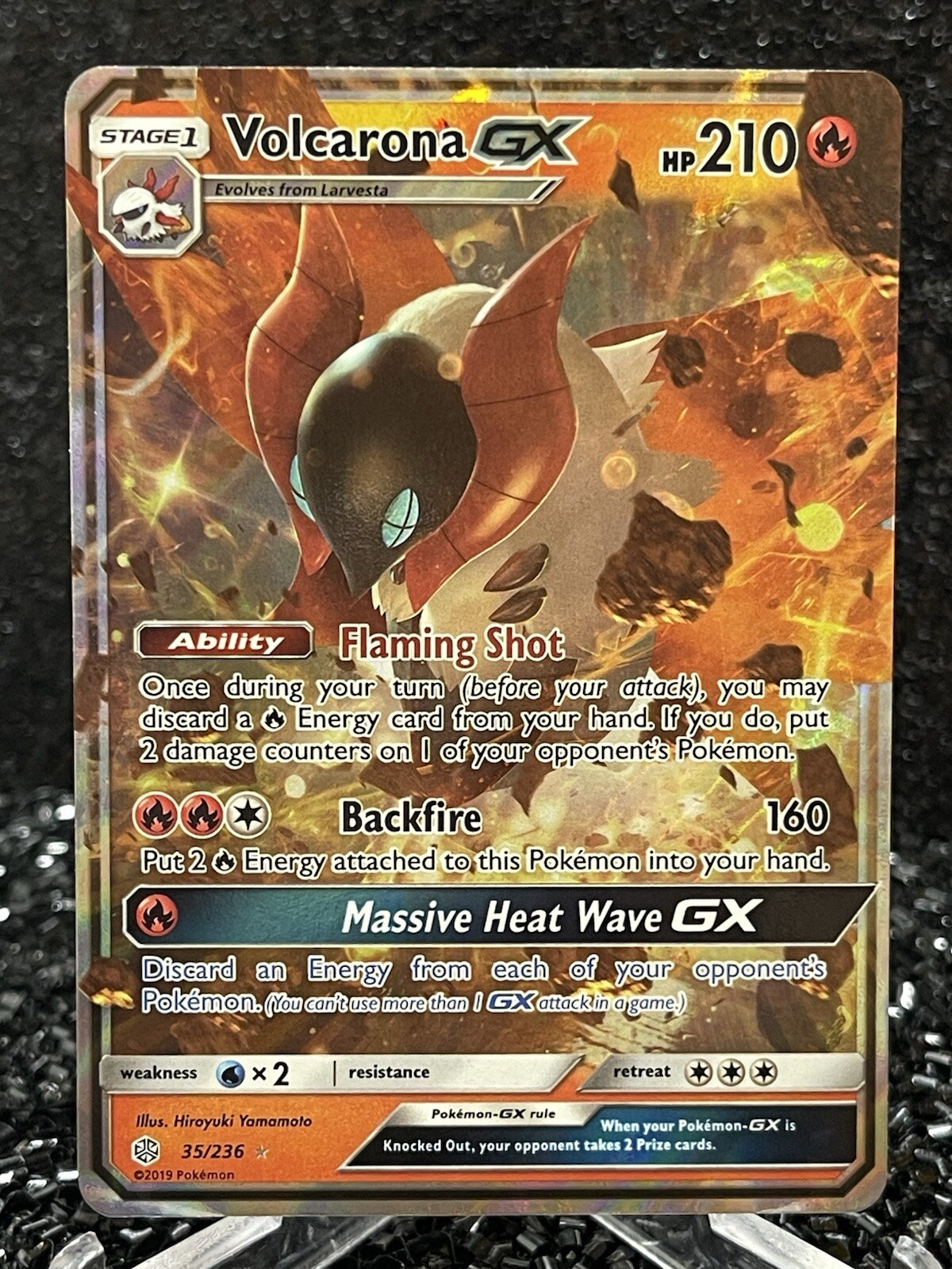 Volcarona GX 35/236 Sm-Cosmic Eclipse Holo