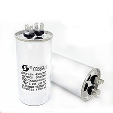 1PC CBB65 Motor Capacitor Air Conditioner Compressor Start Capacitor 450VAC 60UF