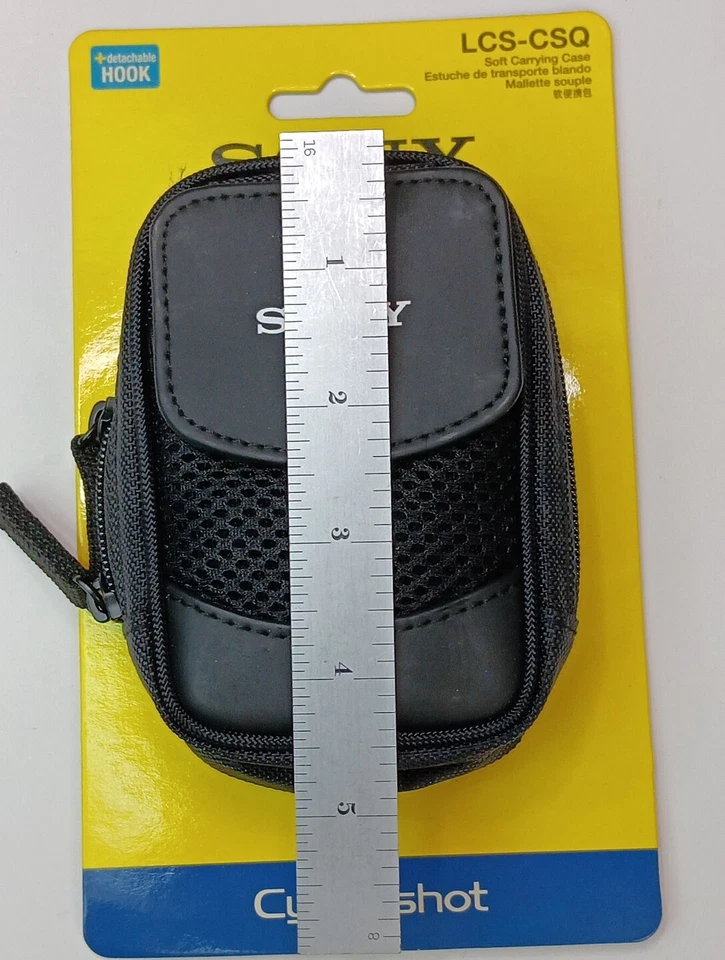  Estuche de Transporte Suave Sony Cyber-Shot LCS-CSQ-Gancho Desmontable con Lazo para Cinturón Foto 3 de 4