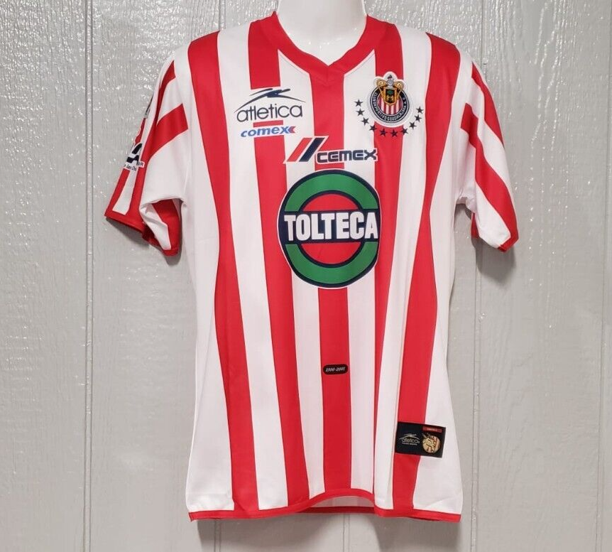 Chivas Del Guadalajara Home 01/02 -Retro - 2XL (USA-XL) Soccer | eBay