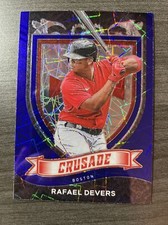 2021 Panini Chronicles Blue Velocity Prizm Crusade Rafael Devers Boston Red Sox