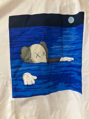 UNIQLO x KAWS 2023 Art Book Ver. T-shirt White/Blue Size XXL (US