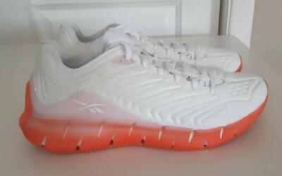 Reebok Zig Kinetica Running Shoes White Pixel Pink Orange EH2810 Women's 10.5