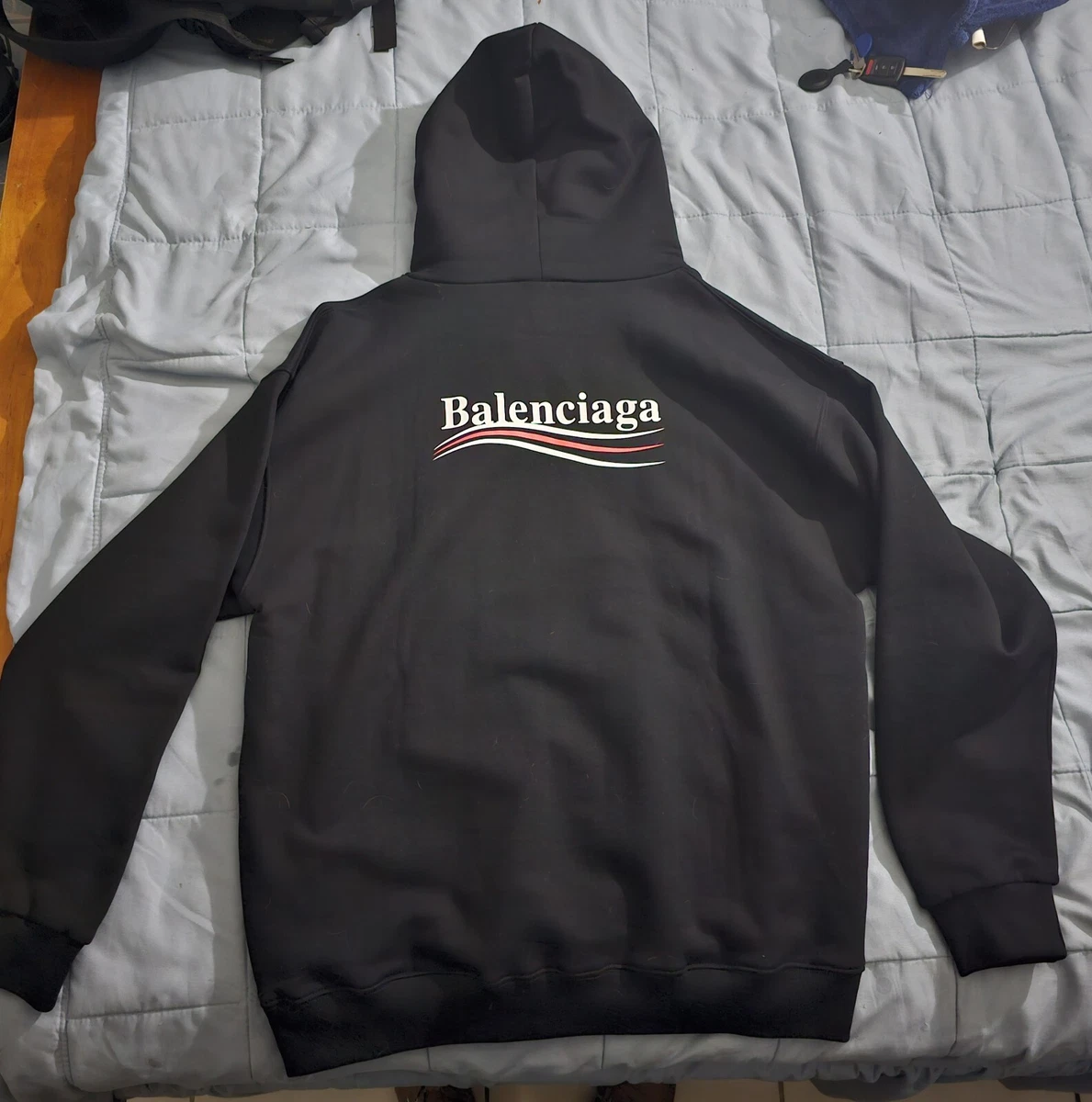 Balenciaga campaign hoodie grey hot sale
