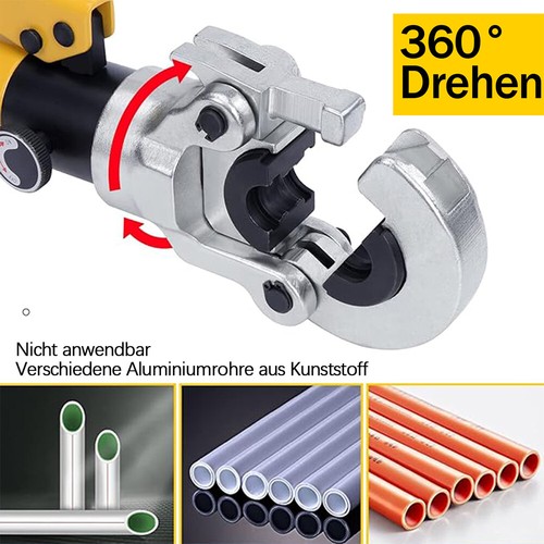 Hydraulische Presszange TH Ø16-32mm Verbundrohr Rohr Kontur Rohrpresszange DE - Bild 5 von 14