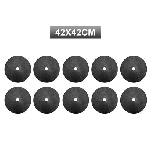 10Pcs Non- Woven Tree Mulch Ring Round Weed Barrier Tree Protection Weed Mats - Picture 18 of 19