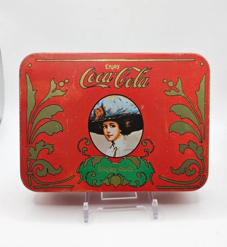 Coca-Cola VINTAGE TIN "Playing Card/Pocket Tin" Victorian Style COUNTRY COTTAGE