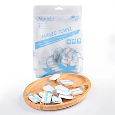 100/200pcs Aimisin Compressed Towel Tablet Face Magic Towel for Baby Home Travel